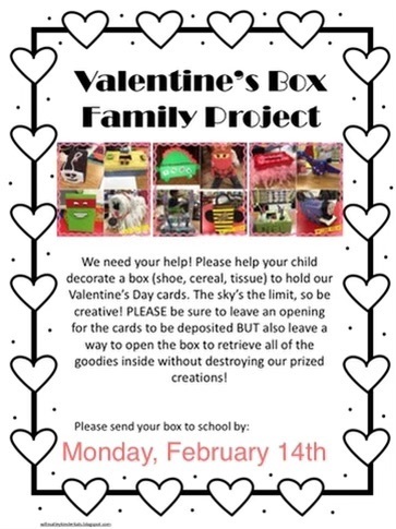 Valentine’s Day boxes are due Monday!