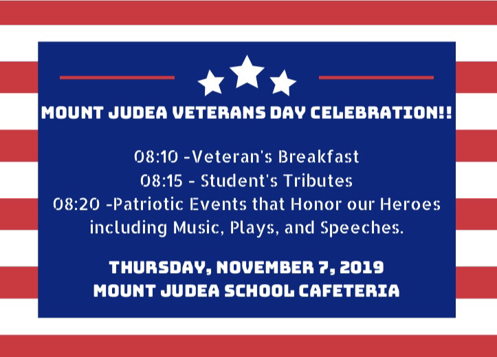 Mt. Judea’s Veteran’s Day Celebration!!